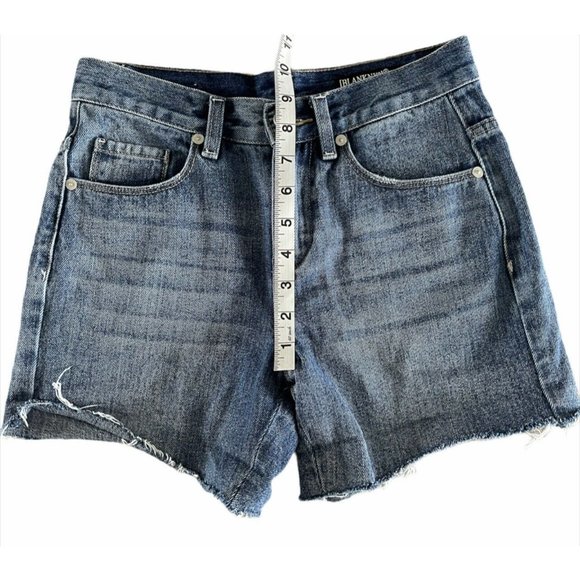 Blank NYC The Barrow Vintage High Rise Shorts Distressed Size 24 Medium Wash - Picture 9 of 10